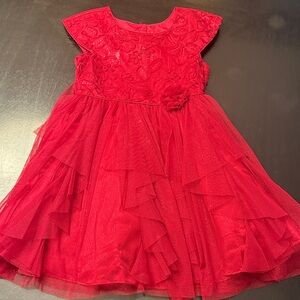 Elegant Red Kids Dress